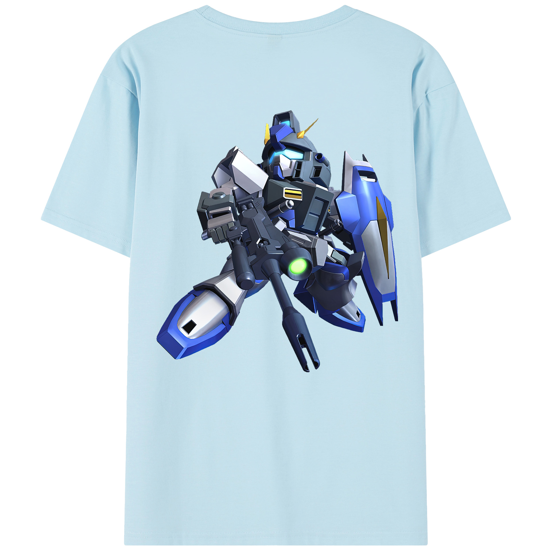 （画像用） 機動戦士ガンダム Mobile Suit Gundam 綿100％半袖Tシャツ（背面プリント）